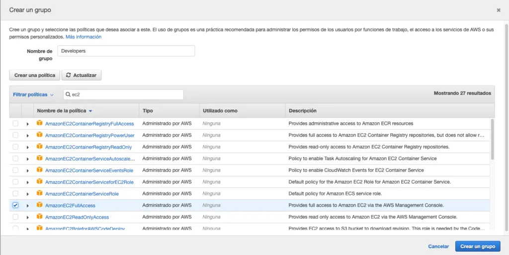 Assigning Policies to Groups in AWS Identity and Access Management (IAM)