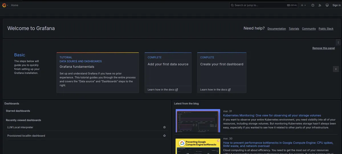 Grafana - Home